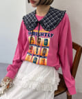 w closet(ダブルクローゼット) 【25AW】【4色展開】柄アソートロンT