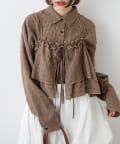 w closet(ダブルクローゼット) 【25AW/お気に入り総選挙対象アイテム】ビスチェ付きチェックシャツ