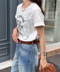 FREDY & GLOSTER(フレディ アンド グロスター) ヴィンテージライクピグメントTシャツ