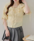 NICE CLAUP / OLIVE des OLIVE OUTLET(ナイスクラップ  / オリーブ デ オリーブ アウトレット) 【RMAF】ラッフル衿ホルターブラウス
