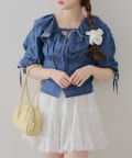 NICE CLAUP / OLIVE des OLIVE OUTLET(ナイスクラップ  / オリーブ デ オリーブ アウトレット) 【RMAF】ラッフル衿ホルターブラウス