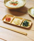 salut!(サリュ) 3連仕切りプレート／おうちで楽しむ焼肉時間