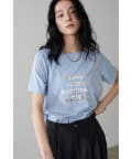 LARUTA(ラルータ) ポンチ箔プリントTシャツ
