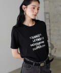 LARUTA(ラルータ) ポンチ箔プリントTシャツ