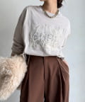 DOUDOU(ドゥドゥ) 【WEB限定】レースロゴロンTEE
