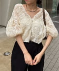 CAPRICIEUX LE'MAGE(カプリシュレマージュ) コードレースジップブルゾン