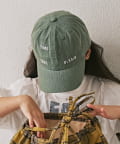 CIAOPANIC TYPY(チャオパニックティピー) 【KIDS】コットンレース紐ピグメント加工TIMEロゴCAP