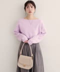 natural couture(ナチュラルクチュール) 【WEB限定】ウール混前後2WAYニットプルオーバー