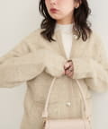 natural couture(ナチュラルクチュール) 【WEB限定】ふわもっちりニットジャケット