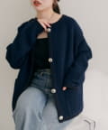 natural couture(ナチュラルクチュール) 【WEB限定】ふわもっちりニットジャケット