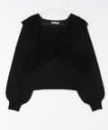 NICE CLAUP / OLIVE des OLIVE OUTLET(ナイスクラップ  / オリーブ デ オリーブ アウトレット) 【RMAF】クロスフリルニット