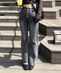 NICE CLAUP / OLIVE des OLIVE OUTLET(ナイスクラップ  / オリーブ デ オリーブ アウトレット) 【RMAF】後レースUPセミフレアデニム
