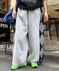 CIAOPANIC TYPY(チャオパニックティピー) 【UNISEX】アーガイルニットスウェットパンツ