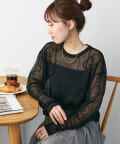 DISCOAT(ディスコート) 【WEB限定】線柄プルオーバー