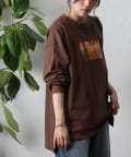 COLONY 2139(コロニー トゥーワンスリーナイン) 【AW先行予約】箔プリント袖リブ長袖Tシャツ