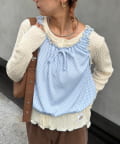 CIAOPANIC TYPY(チャオパニックティピー) 【HELLO.SANFRANCISCO/ハローサンフランシスコ】ギンガムチェックバルーントップスアンサンブル