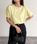 FREDY & GLOSTER(フレディ アンド グロスター) パールロゴシルケット半袖Tシャツ