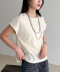 FREDY & GLOSTER(フレディ アンド グロスター) 《セットアップ対応》タンブラー鹿の子フレンチTシャツ