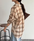 FREDY & GLOSTER(フレディ アンド グロスター) オンブレーチェック柄シャツ