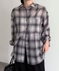 FREDY & GLOSTER(フレディ アンド グロスター) オンブレーチェック柄シャツ