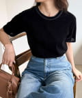 FREDY & GLOSTER(フレディ アンド グロスター) ベロア半袖Tシャツ