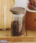 salut!(サリュ) 珪藻土ガラスキャニスター：750ml／パンとコーヒー