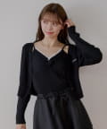 Chico(チコ) カシュクールレースキャミコンパクトカーディガンセット