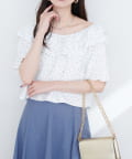 NICE CLAUP / OLIVE des OLIVE OUTLET(ナイスクラップ  / オリーブ デ オリーブ アウトレット) 【natural couture】ワッフルフリルtops