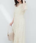 NICE CLAUP / OLIVE des OLIVE OUTLET(ナイスクラップ  / オリーブ デ オリーブ アウトレット) 【natural couture】レトロレースワンピース