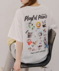 NICE CLAUP / OLIVE des OLIVE OUTLET(ナイスクラップ  / オリーブ デ オリーブ アウトレット) 【RMAF】16匹のネコ達BIGTシャツ