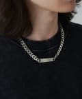 Lui's(ルイス) Ah Necklace / 03 (プレートチェーンネックレス)