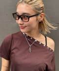 WHO’S WHO gallery(フーズフーギャラリー) オーバルカラーサングラス