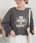 OUTLET(アウトレット) 【Discoat】ハクプリントロングスリーブTシャツ