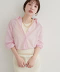 natural couture(ナチュラルクチュール) 【WEB限定】綿シアー長袖シャツ