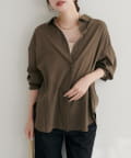 natural couture(ナチュラルクチュール) 【WEB限定】綿シアー長袖シャツ