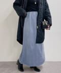 un dix cors(アンディコール) 《こなれ感も美脚も叶う》ストレッチスウェードフレアスカート