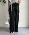DOUDOU(ドゥドゥ) ベロアメッシュパンツ