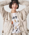 Whim Gazette(ウィム ガゼット) ミックスヤーンニットツイードジャケット