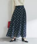 La boutique BonBon(ラブティックボンボン) ドットオーガンサーキュラースカート