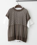 NICE CLAUP / OLIVE des OLIVE OUTLET(ナイスクラップ  / オリーブ デ オリーブ アウトレット) 2セット【RMAF】透かし編ベスト＋Ｔシャツ