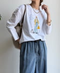 DOUDOU(ドゥドゥ) 【WEB限定】GirlプリントロンTEE