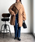 Chez toi(シェトワ) フェイクウールパッファーコート