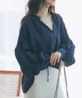 La boutique BonBon(ラブティックボンボン) シアーボリュームスリーブブラウス