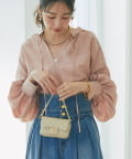 La boutique BonBon(ラブティックボンボン) シアーボリュームスリーブブラウス