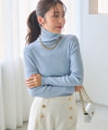 La boutique BonBon(ラブティックボンボン) 【miki監修カラーあり・チクチクしない】リブタートルニット