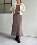 Thevon.(ゼヴォン) ワッシャーナローキャミワンピース
