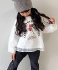 CIAOPANIC TYPY(チャオパニックティピー) 【WEB限定】【KIDS】刺繍オーガンジーレイヤード長袖カットソー