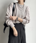 OUTLET(アウトレット) 【DouDou】布帛ドッキングプルオーバー