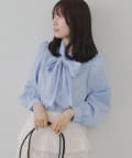 Remind me and forever(リマインドミーアンドフォーエバー) 【リバイバルアイテム】リボンボウタイブラウス