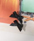 Lattice(ラティス) 【MyM Yoshikoさん着用】ドットリボンヘアクリップセット(2P)